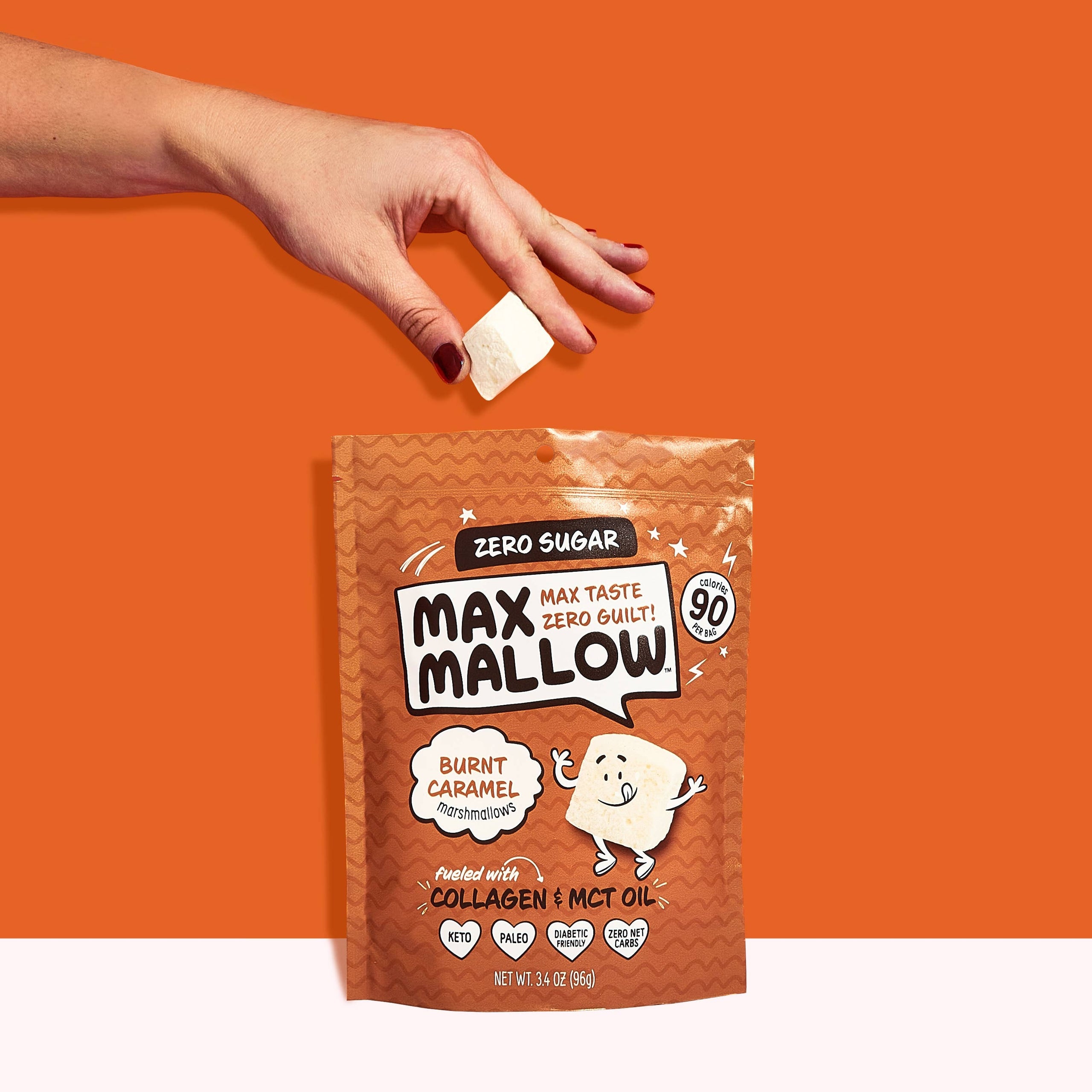 Max Sweets Burnt Caramel Max Mallow Sugar Free Marshmallow Low